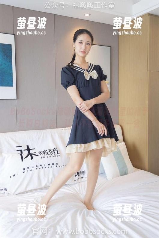 BoBoSocks袜啵啵-稚予 BoBoSocks袜啵啵 - 高清美图里的稚予长筒白棉袜,让人不禁想多停留一会