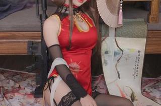 套图时间到！星野saori的DSR-50红牡丹，红得我眼花，快来填满你的相册吧！